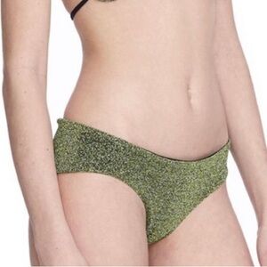 NWOT Alix glitter green bikini bottoms